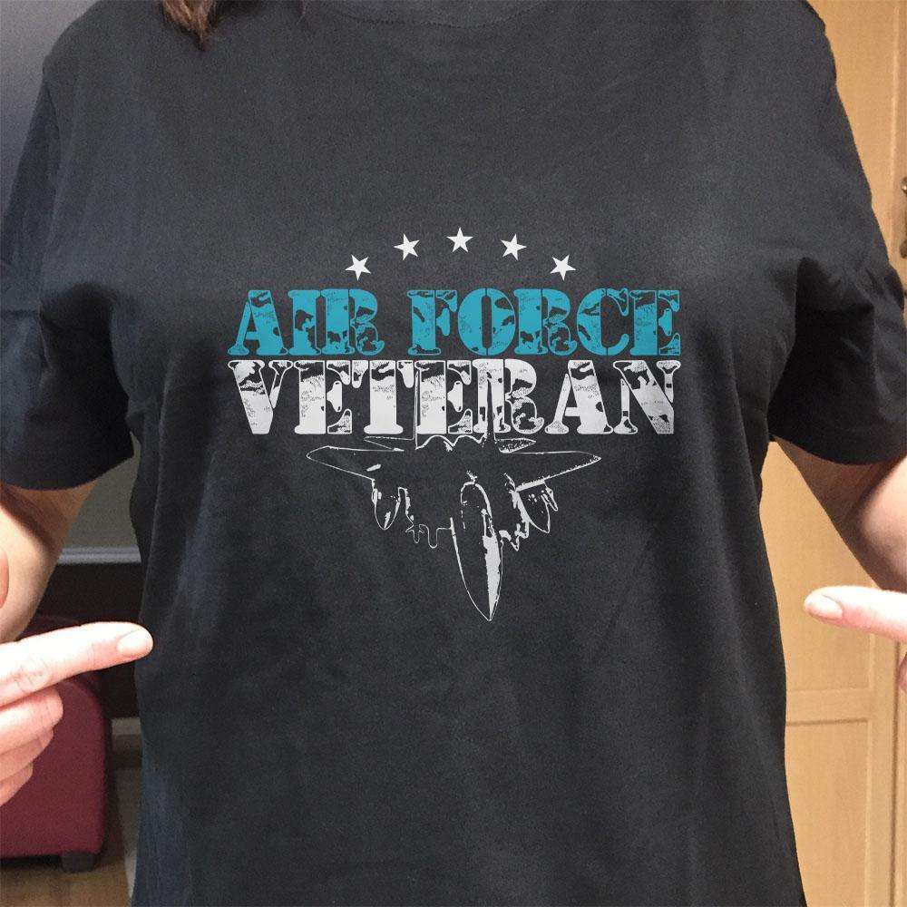Designs by MyUtopia Shout Out:Air Force Veteran Unisex T-Shirt