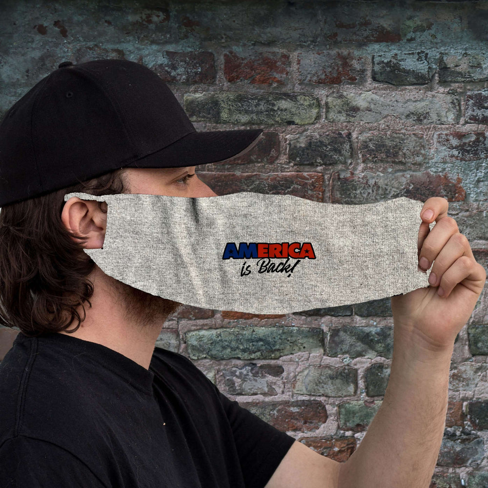 Designs by MyUtopia Shout Out:America Is Back Trump Fabric Face Covering / Face Mask