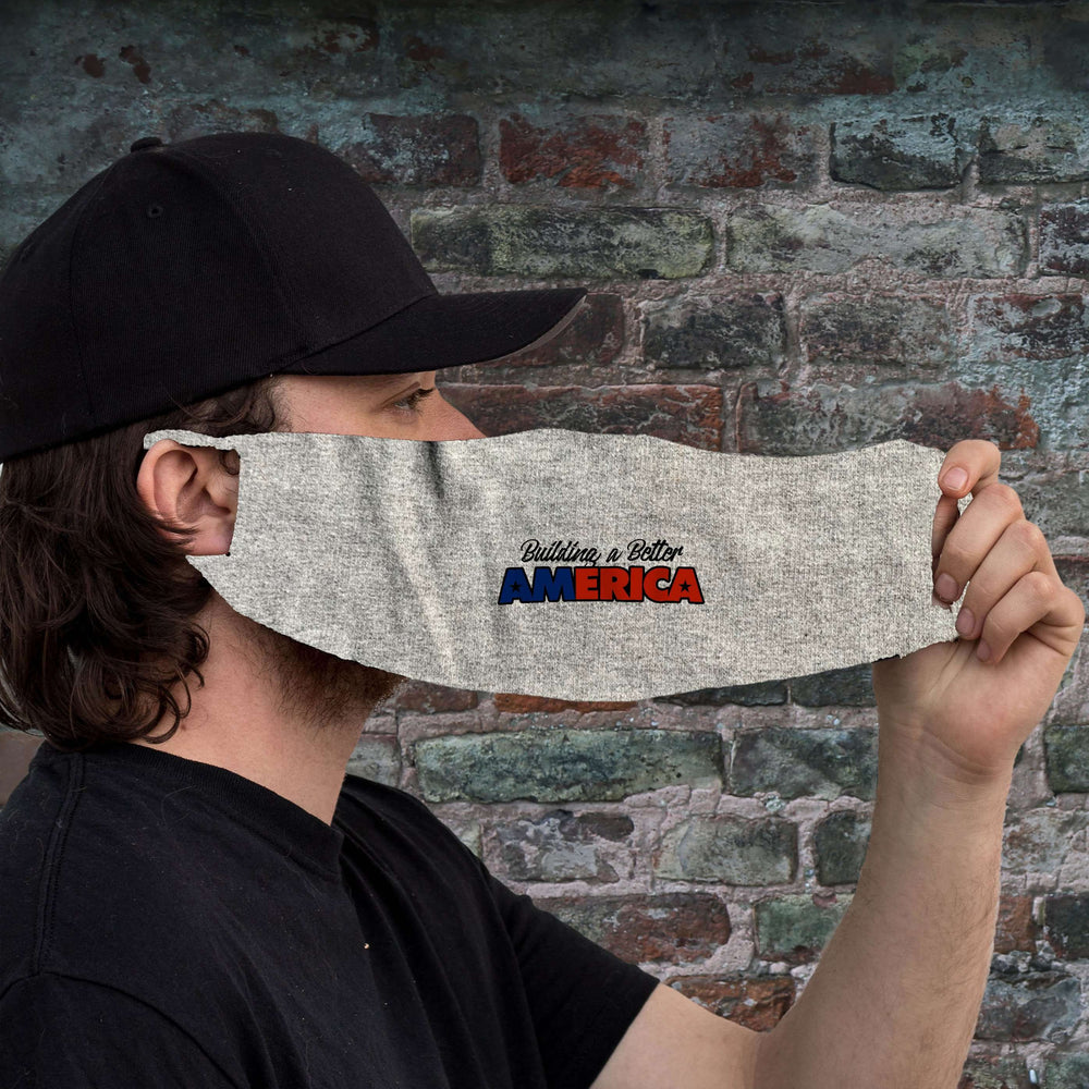 Designs by MyUtopia Shout Out:Building A Better America Fabric Face Covering / Face Mask