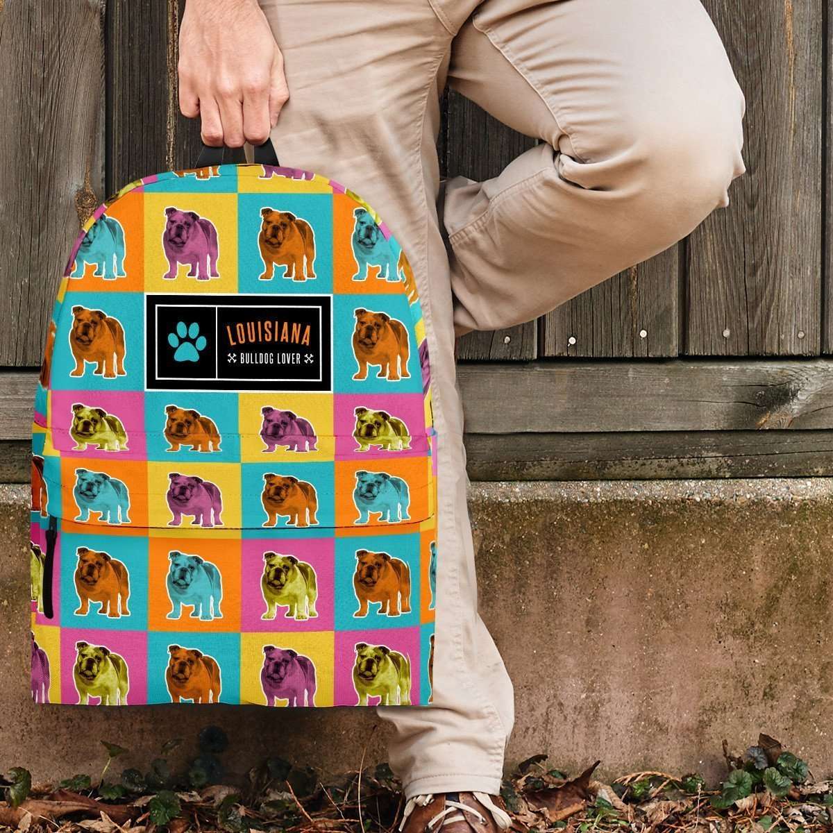 Designs by MyUtopia Shout Out:Bulldogs Backpack,Large (18 x 14 x 8 inches) / Adult (Ages 13+) / Multicolor,Backpacks