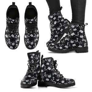 Designs by MyUtopia Shout Out:Cat Pattern 5 Handcrafted Boots