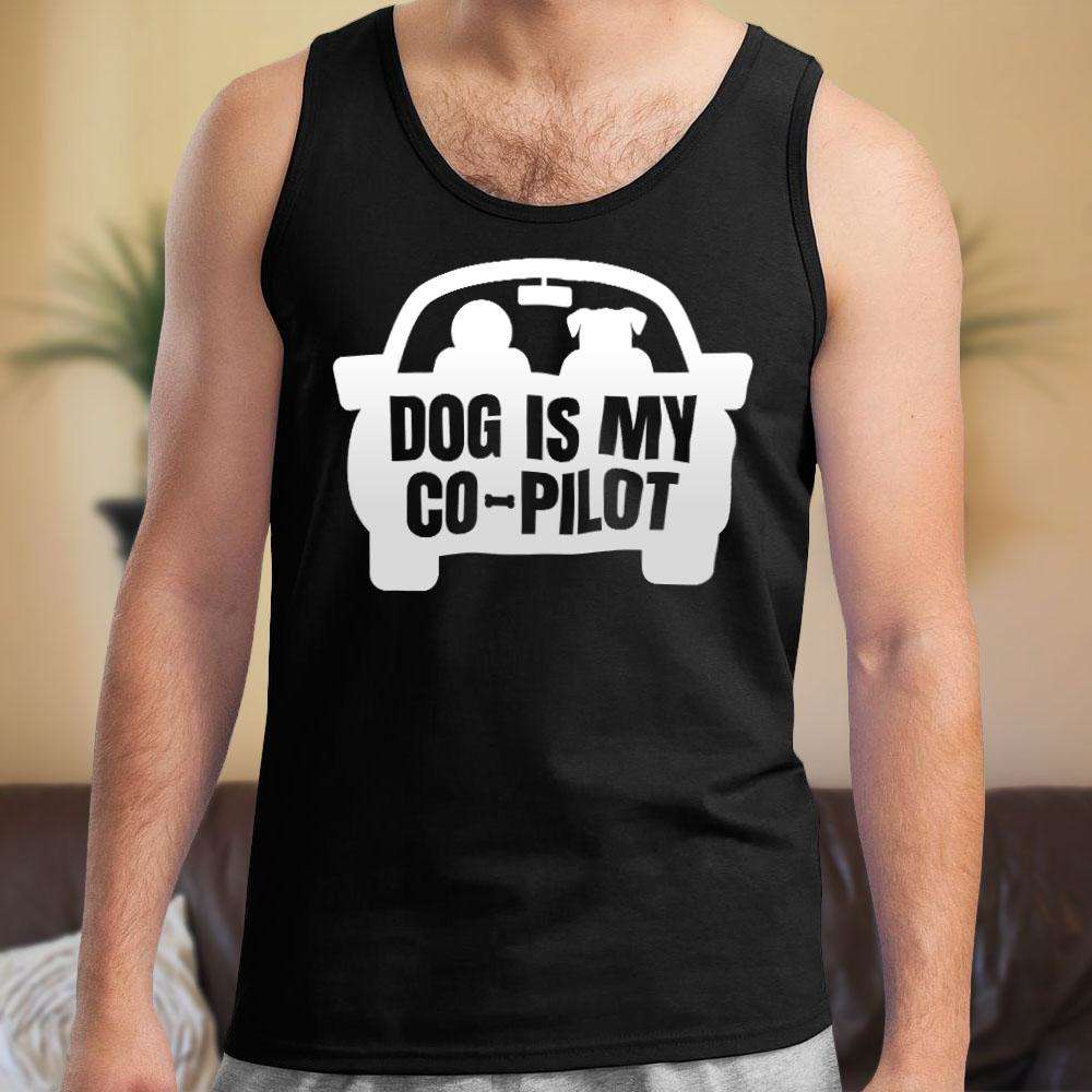 Designs by MyUtopia Shout Out:Dog is My Co-Pilot Unisex Tank Top