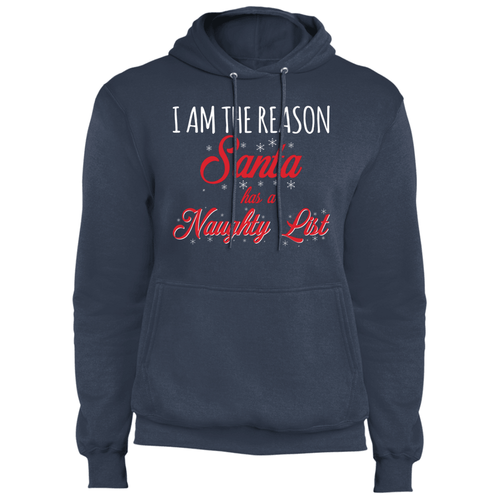 Designs by MyUtopia Shout Out:I am the Reason Santa has a Naughty List - Core Fleece Unisex Pullover Hoodie,Navy / S,Sweatshirts