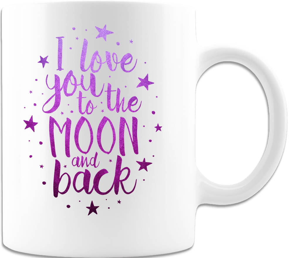 Designs by MyUtopia Shout Out:Love You to the Moon and Back Ceramic Coffee Cup,Default Title,Coffee Cup