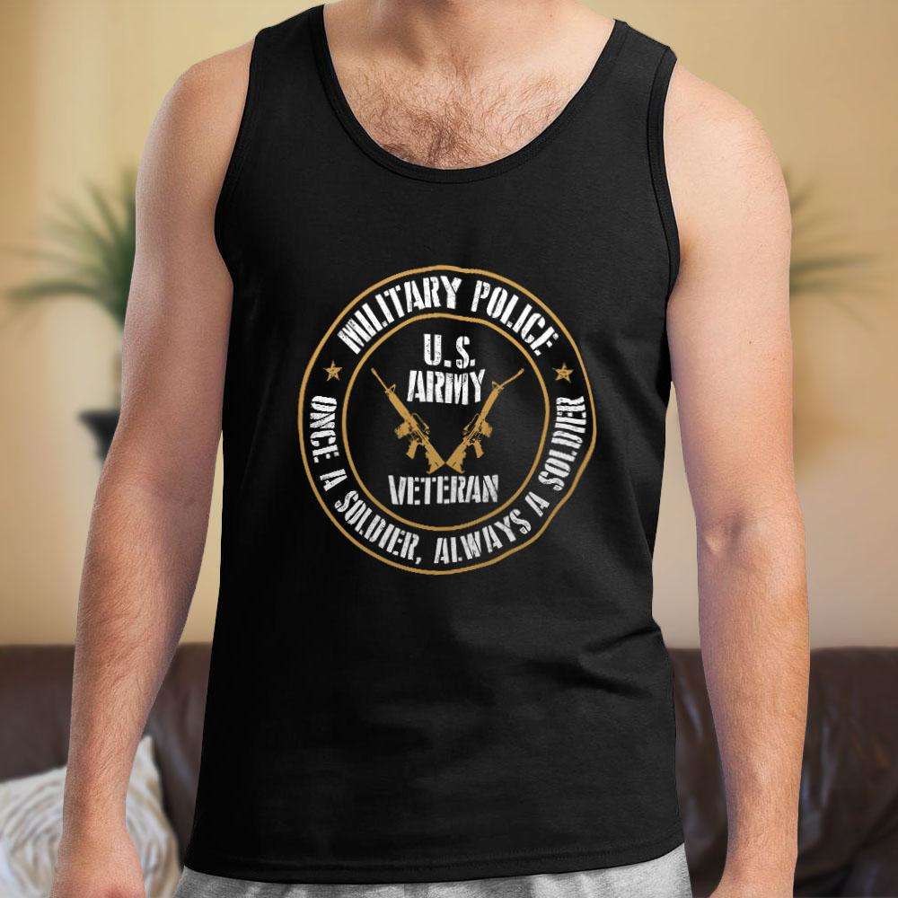 Designs by MyUtopia Shout Out:Military Police Veteran Unisex Tank