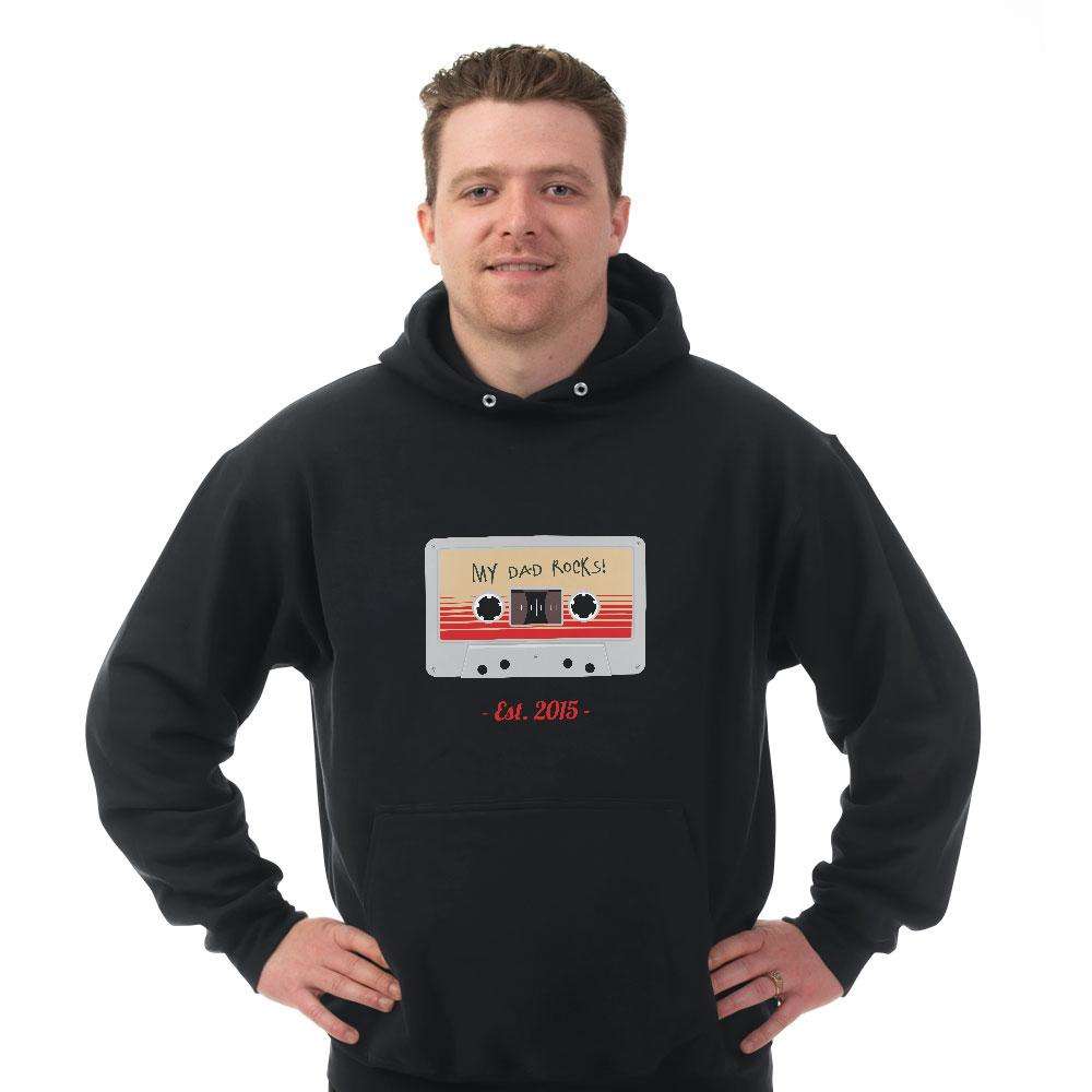 Designs by MyUtopia Shout Out:My Dad Rocks Personalized Adult Hoodie