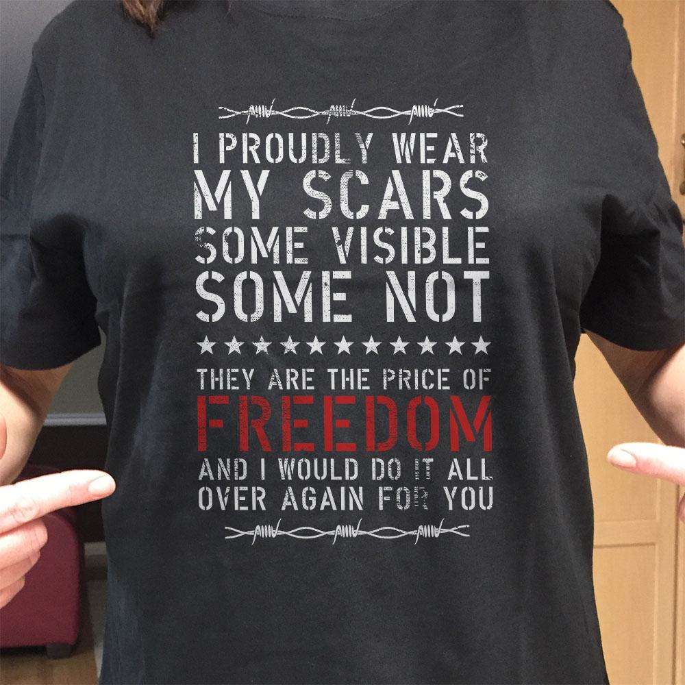 Designs by MyUtopia Shout Out:Price of Freedom Adult Unisex T-Shirt