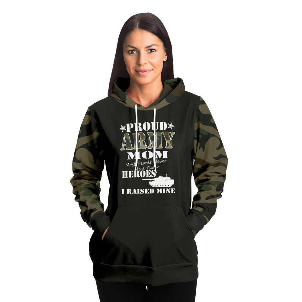 Designs by MyUtopia Shout Out:Proud Army Mom, I Raised My Hero 3d Printed Adult Hoodie Hooded Sweatshirt