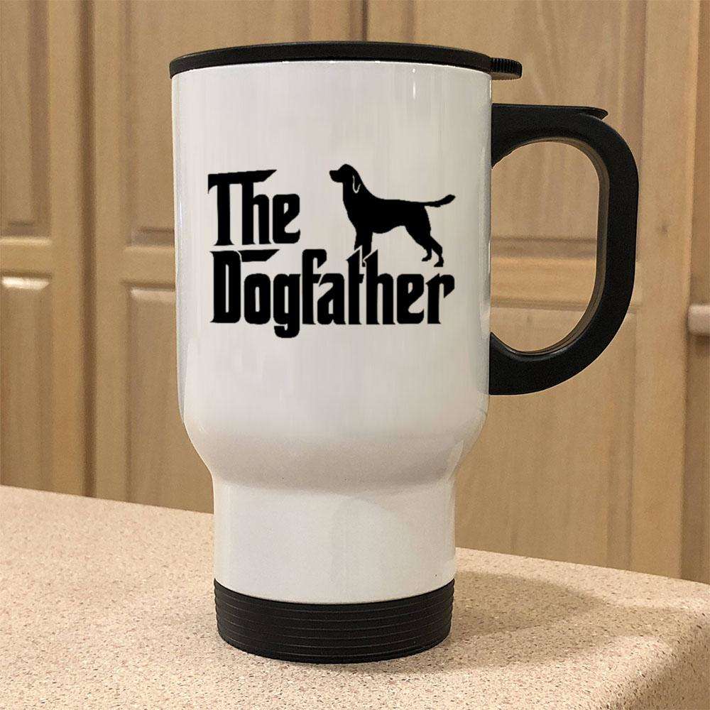 Designs by MyUtopia Shout Out:The Dog Father 14oz Stainless Steel Travel Mug