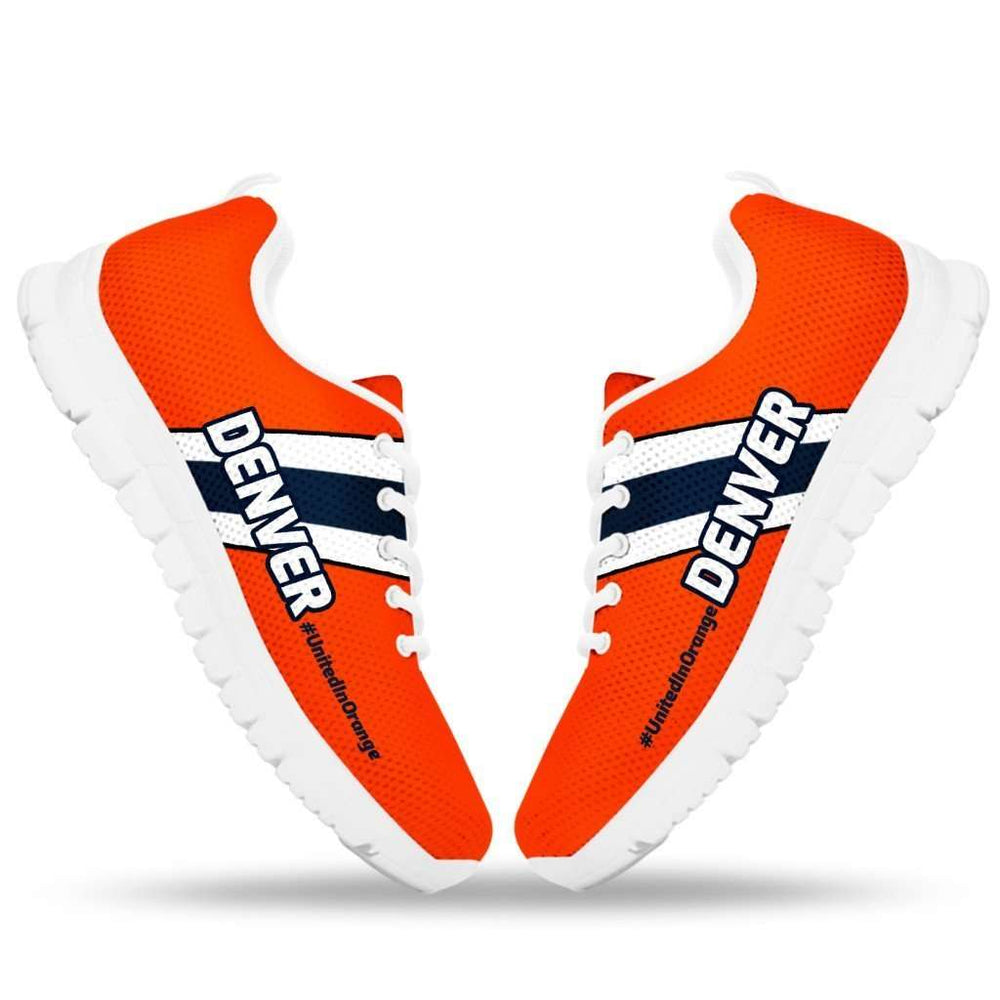 Designs by MyUtopia Shout Out:#UnitedInOrange Denver Fan Running Shoes