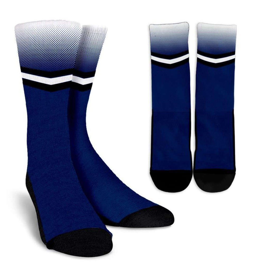 Designs by MyUtopia Shout Out:#WeAre Penn State Fan Crew Socks,Small/Medium / Blue/White/Black,Socks
