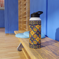 Load image into Gallery viewer, My Happy Place Gallifrey One Marriot LAX Carpet Wide Mouth Stainless Steel Water Bottle
