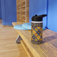 Load image into Gallery viewer, My Happy Place Gallifrey One Marriot LAX Carpet Wide Mouth Stainless Steel Water Bottle
