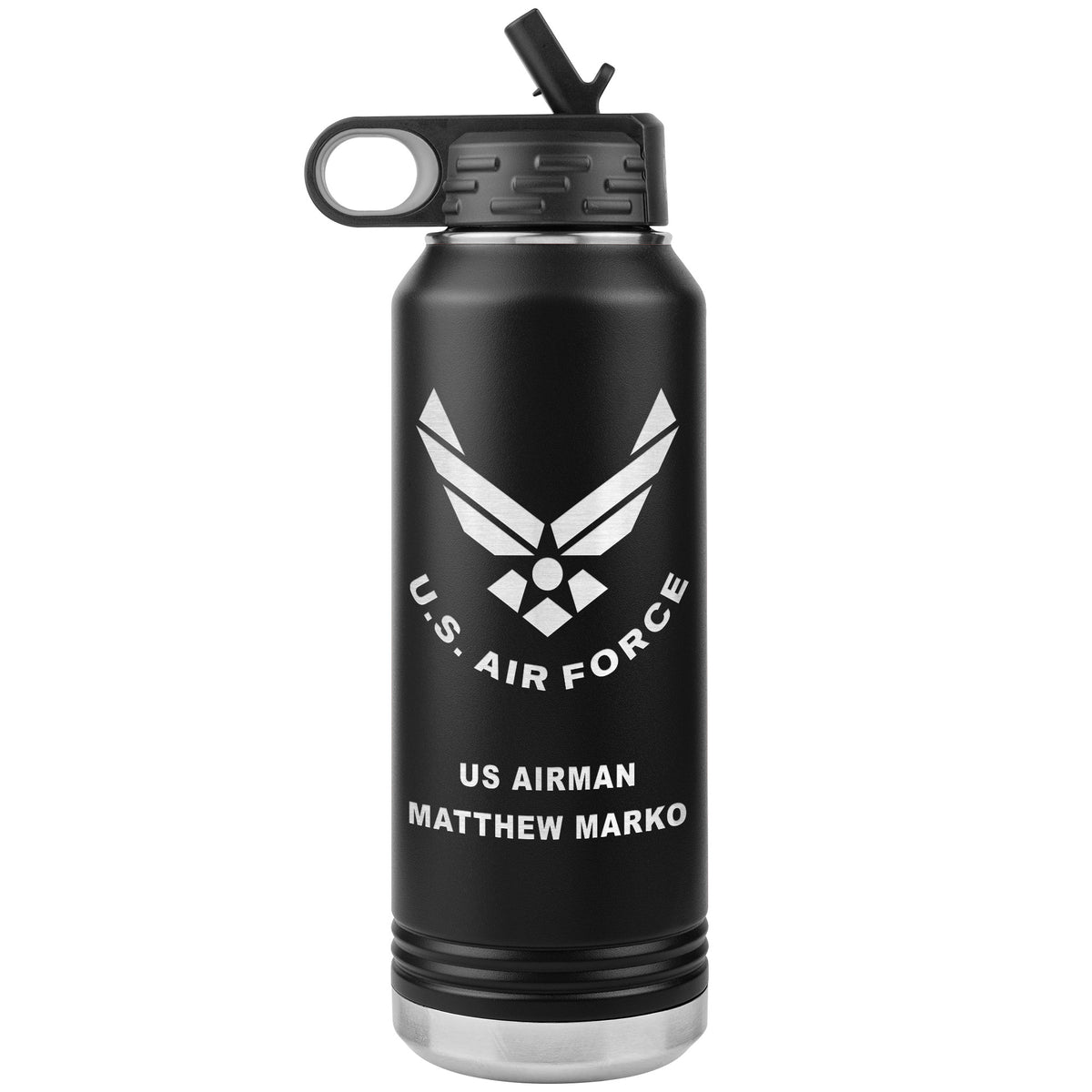 Proof - US Airman Matthew Marko 32 oz Water Bottle