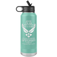 Load image into Gallery viewer, Proof Joyce I&#39;m an AF Vet 32oz engraved water bottle
