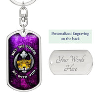 Load image into Gallery viewer, Rebel Leopard Keychain 2
