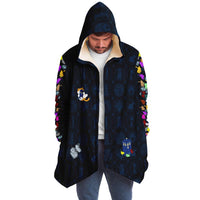 Load image into Gallery viewer, Neko&#39;s Playing with the TARDIS Inspired by Doctor Who Fleece Lined Cloak
