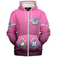 Load image into Gallery viewer, Inspired by R2-D2 and BB-8 Micro Fleece Lined Hooded Jacket
