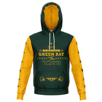 Load image into Gallery viewer, Designs by MyUtopia Shout Out:#1 Dad, Football Fan, Green Bay Fan Fashion Pullover Hoodie,XS / Green,Pullover Hoodie - AOP

