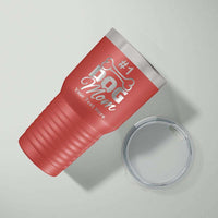 Load image into Gallery viewer, Designs by MyUtopia Shout Out:#1 Dog Mom Personalized Laser Engraved 30 Oz Stainless Steel Drink Tumbler,Red,Polar Camel Tumbler
