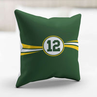 Load image into Gallery viewer, Designs by MyUtopia Shout Out:#12 Green Bay Fan Accent Pillowcase
