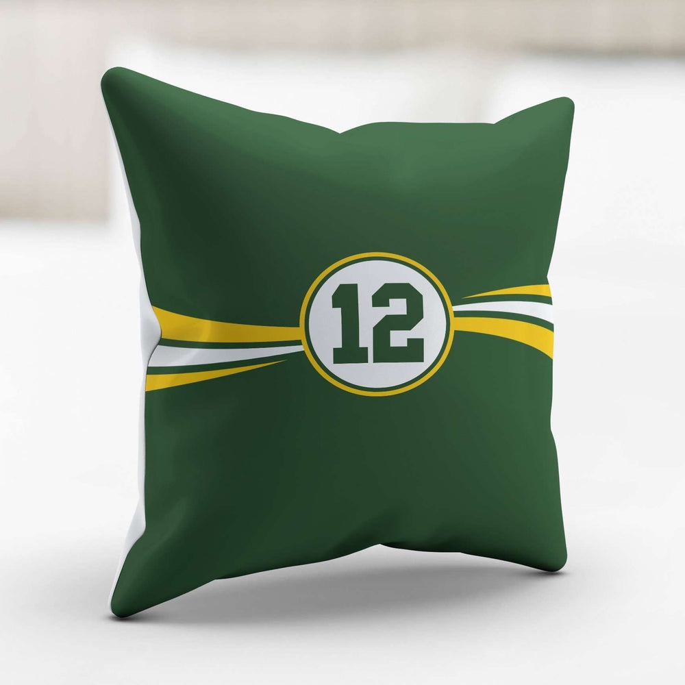 Designs by MyUtopia Shout Out:#12 Green Bay Fan Accent Pillowcase