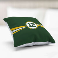 Load image into Gallery viewer, Designs by MyUtopia Shout Out:#12 Green Bay Fan Accent Pillowcase
