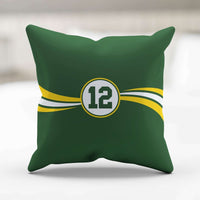 Load image into Gallery viewer, Designs by MyUtopia Shout Out:#12 Green Bay Fan Accent Pillowcase
