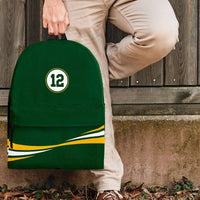 Load image into Gallery viewer, Designs by MyUtopia Shout Out:#12 Green Bay Fan Backpack,Large (18 x 14 x 8 inches) / Adult (Ages 13+) / Green,Backpacks
