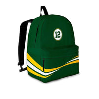Load image into Gallery viewer, Designs by MyUtopia Shout Out:#12 Green Bay Fan Backpack
