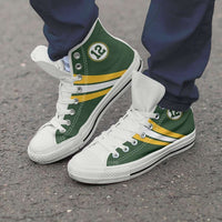 Load image into Gallery viewer, Designs by MyUtopia Shout Out:#12 Green Bay Fan Canvas High Top Shoes,Men&#39;s / Men&#39;s US 8 (EU40) / Green,High Top Sneakers
