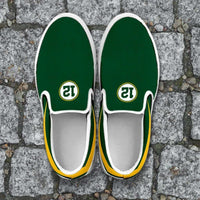 Load image into Gallery viewer, Designs by MyUtopia Shout Out:#12 Green Bay Fan Canvas Slip-on Shoes
