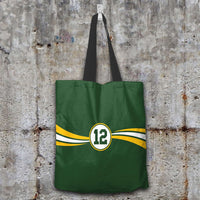 Load image into Gallery viewer, Designs by MyUtopia Shout Out:#12 Green Bay Fan Fabric Totebag Reusable Shopping Tote
