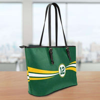 Load image into Gallery viewer, Designs by MyUtopia Shout Out:#12 Green Bay Fan Faux Leather Totebag Purse
