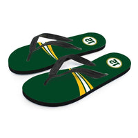 Load image into Gallery viewer, Designs by MyUtopia Shout Out:#12 Green Bay Fan Flip-Flops
