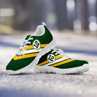 Load image into Gallery viewer, Designs by MyUtopia Shout Out:#12 Green Bay Fan Running Shoes,Kid&#39;s 11 CHILD (EU28) / Green/Yellow/White,Running Shoes
