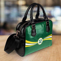 Load image into Gallery viewer, Designs by MyUtopia Shout Out:#12 Green Bay Faux Leather Handbag with Shoulder Strap
