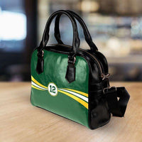 Load image into Gallery viewer, Designs by MyUtopia Shout Out:#12 Green Bay Faux Leather Handbag with Shoulder Strap
