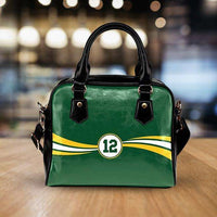 Load image into Gallery viewer, Designs by MyUtopia Shout Out:#12 Green Bay Faux Leather Handbag with Shoulder Strap
