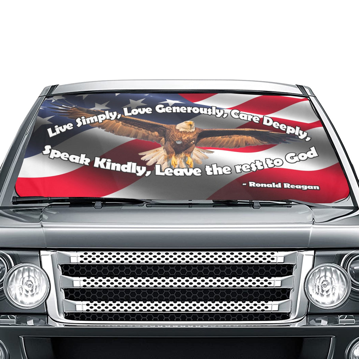 Ronald Reagan Quote Umbrella Sun Shield Car Sun Shade Umbrella 58"x29"