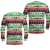 Load image into Gallery viewer, Kitten Wars Ugly Christmas Sweater Style Long Sleeve Shirt

