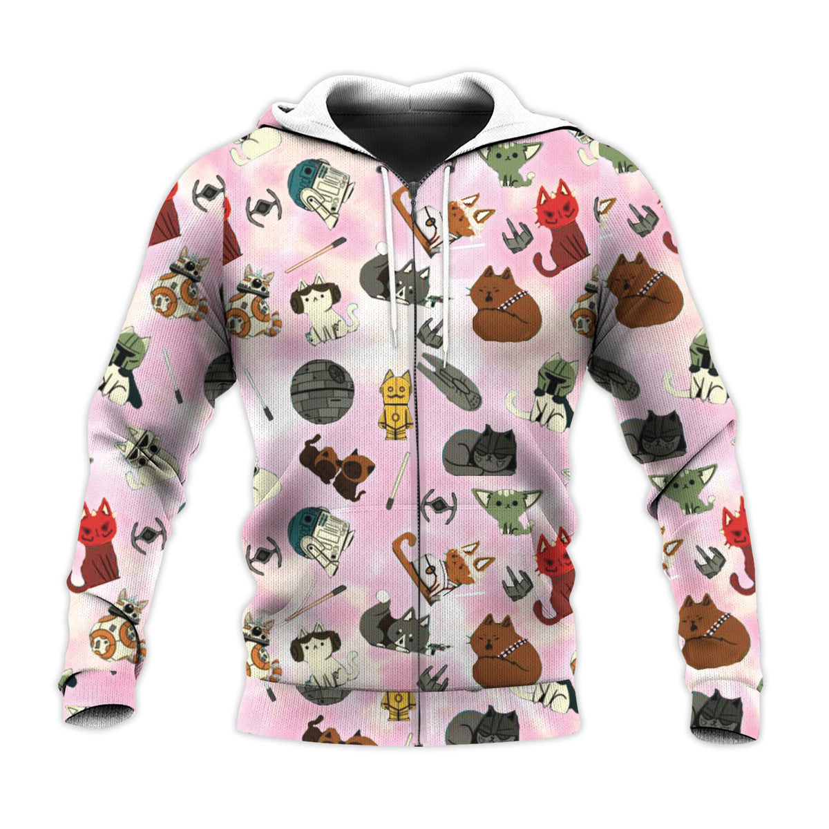 Kitten Wars Hooded Knit Sweater