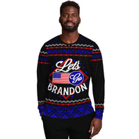Load image into Gallery viewer, Lets Go Brandon Humorous Ugly Christmas Style Fashion Sweatshirt

