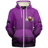 Load image into Gallery viewer, Inspired by Poe Micro Fleece Lined Hooded Jacket Purple
