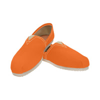 Load image into Gallery viewer, Bright Orange Women&#39;s Classic Canvas Slip-On Flats
