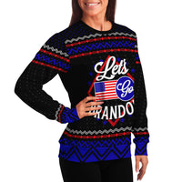 Load image into Gallery viewer, Lets Go Brandon Humorous Ugly Christmas Style Fashion Sweatshirt
