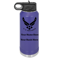 Load image into Gallery viewer, Personalized Air Force 32 oz Polar Camel Water Bottle
