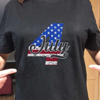 Load image into Gallery viewer, Designs by MyUtopia Shout Out:4th of July Adult Unisex T-Shirt
