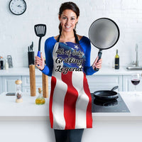 Load image into Gallery viewer, Designs by MyUtopia Shout Out:4th of July Grilling Legend American Flag Patriotic Premium Apron
