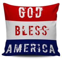 Load image into Gallery viewer, Designs by MyUtopia Shout Out:4th of July Pillow Covers Pillowcases,God Bless America / Red/Blue/White,Pillowcases
